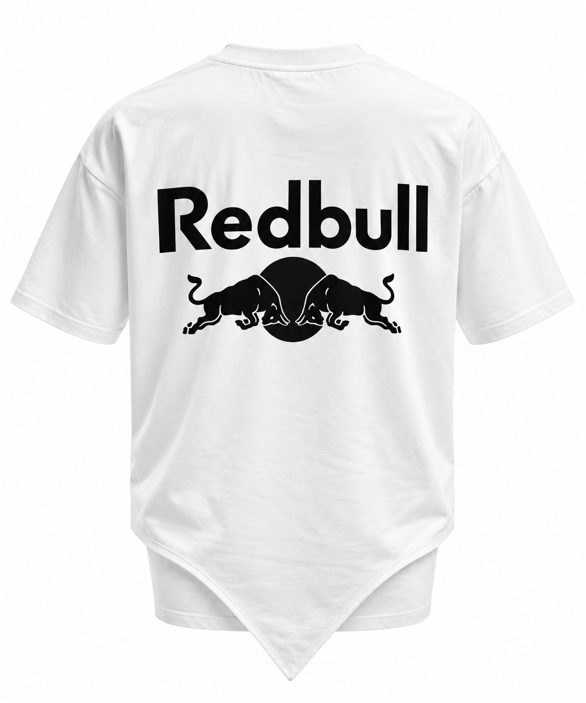 تيشرت رجالي أبيض بشعار ريد بول باللون الأسود – White Red Bull T-Shirt - الصورة 2