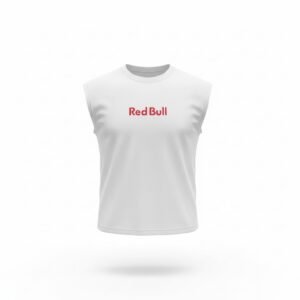 تيشرت كت رجالي أبيض بشعار ريد بول وKTM سباقات – Red Bull Racing Kat White
