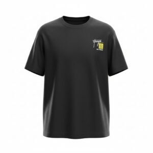 تيشرت رجالي أسود بطبعة Stronger وشخصية الدراجة – Black Stronger Graphic T-Shirt