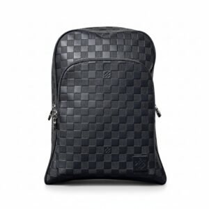 حقيبة ظهر لويس فيتون جلد باللون الأسود – Louis Vuitton Black Damier Leather Backpack