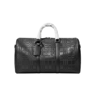 حقيبة سفر بربري كلاسيكية باللون الأسود – Burberry Black Monogram Travel Duffle Bag