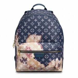 حقيبة ظهر لويس فيتون بنقشة مونوغرام مموهة باللون الأزرق – Louis Vuitton Blue Camo Monogram Backpack