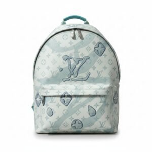 حقيبة ظهر لويس فيتون بنقشة مونوغرام مموهة باللون الأزرق – Louis Vuitton Blue Camo Monogram Backpack