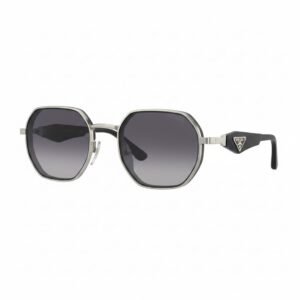 نظارة شمسية برادا بإطار معدني مثمن وعدسات متموجة – Prada Octagonal Metal Sunglasses