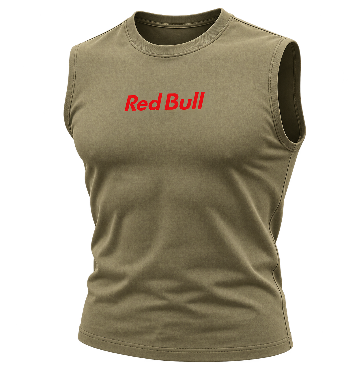 تيشرت كت رجالي زيتي بشعار Red Bull – Red Bull Kat