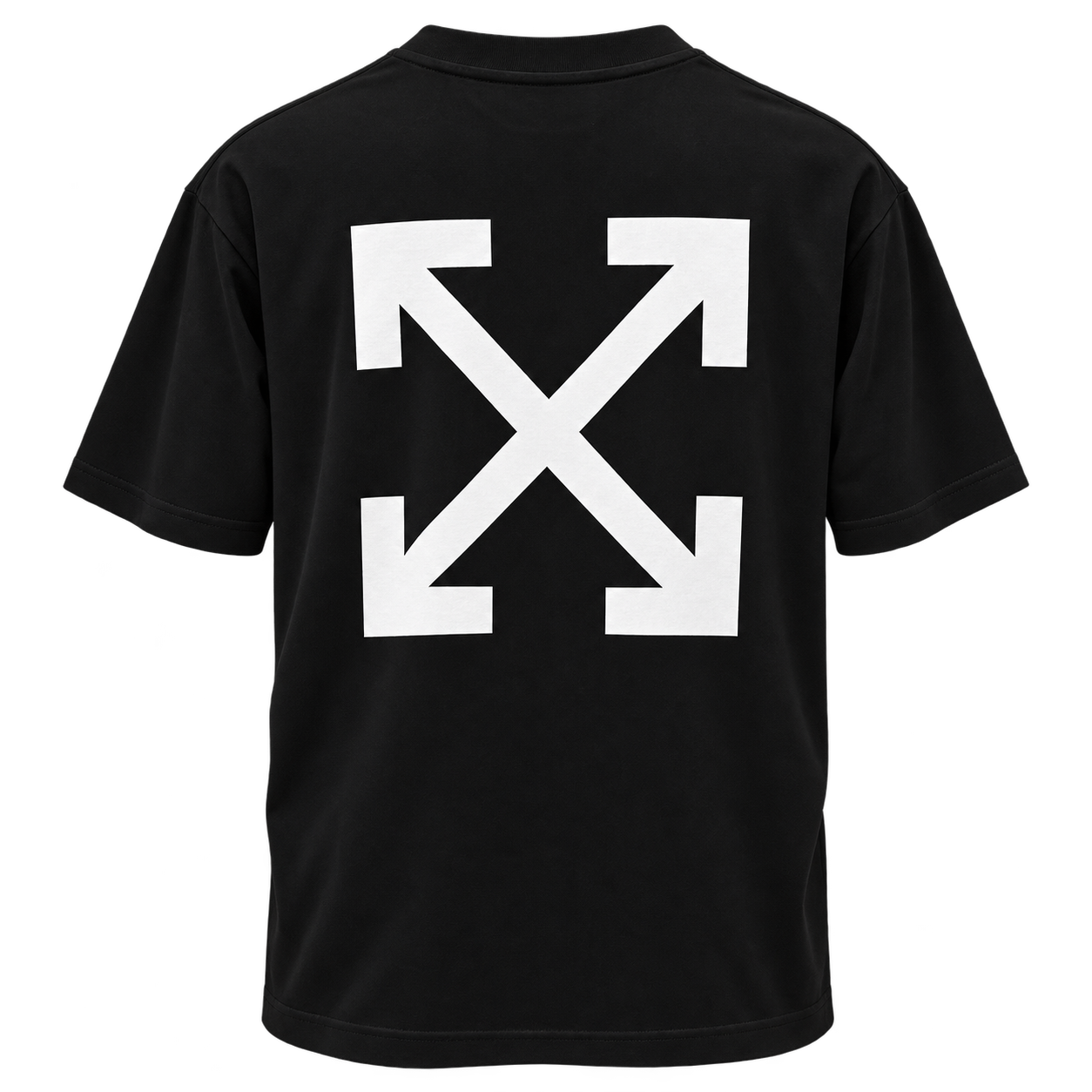 تيشيرت أوف وايت رجالي أسود بطبعة الأسهم البيضاء – Off-White Arrows T-Shirt