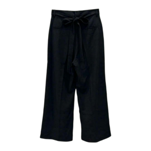 بنطلون كوري كلاسيك واسع باللون الأسود – Korean Classic Wide-Leg Black Trousers