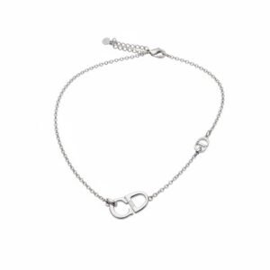سلسال ديور فضي بقلادة شعار CD Icon – Dior Silver CD Icon Pendant Necklace