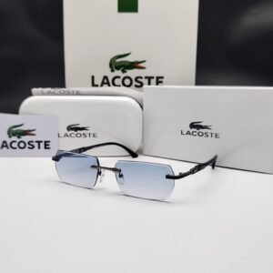 نظارة شمسية لاكوست بإطار معدني وعدسات متدرجة الأزرق – Lacoste Rimless Blue Gradient Sunglasses